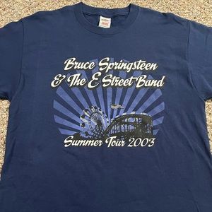 🎸 '03 Bruce Springsteen & E Street Lincoln Field Philly UNWORN Live Vintage Tee